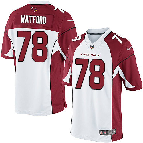 Men's Limited Earl Watford Nike Jersey White Road - #78 NFL Arizona Cardinals